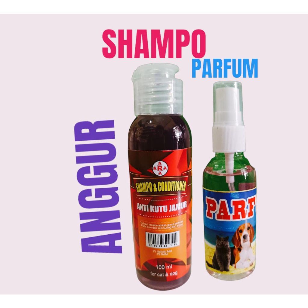 shampo CONDITIONER  100 ml parfum 60 ml sampo dan parfum anjing kucing