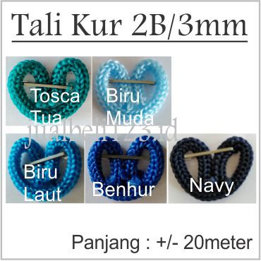 Tali Kur 2 benang atau 3mm 20 meter