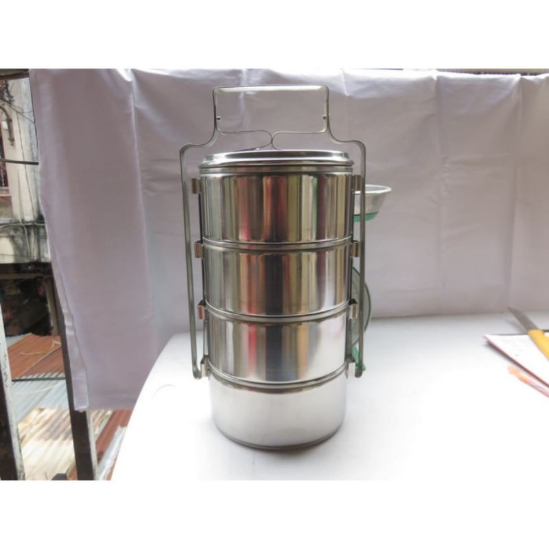 Rantang Stainless Steel 14x4 tipe Susun merk Horse Malaysia