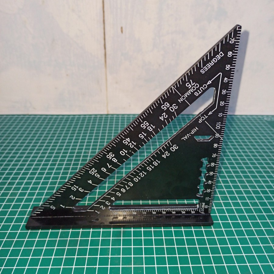 

Penggaris Siku Mistar Triangle Ruler 7 inch - A10D01 Black