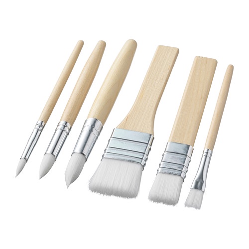 

Kuas Anak set isi 6 Melukis Cat Air Cat Minyak Bahan Kayu Art Brush Set