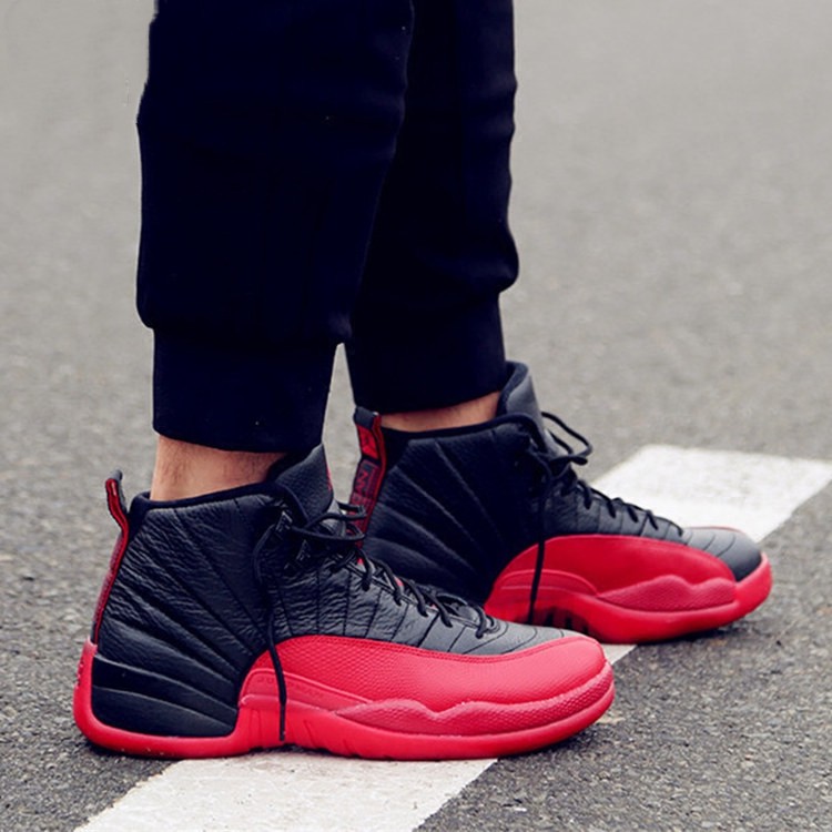 Sneakers men sports shoes models Nike Air Jordan 12 flu game Aj12 classic for autumn | Shopee Indonesia