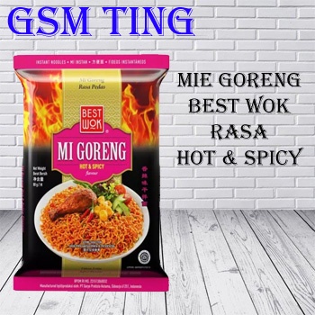 Mie Hot & Spicy Best Wok Halal / BEST Wok Mie Goreng 80 Gr