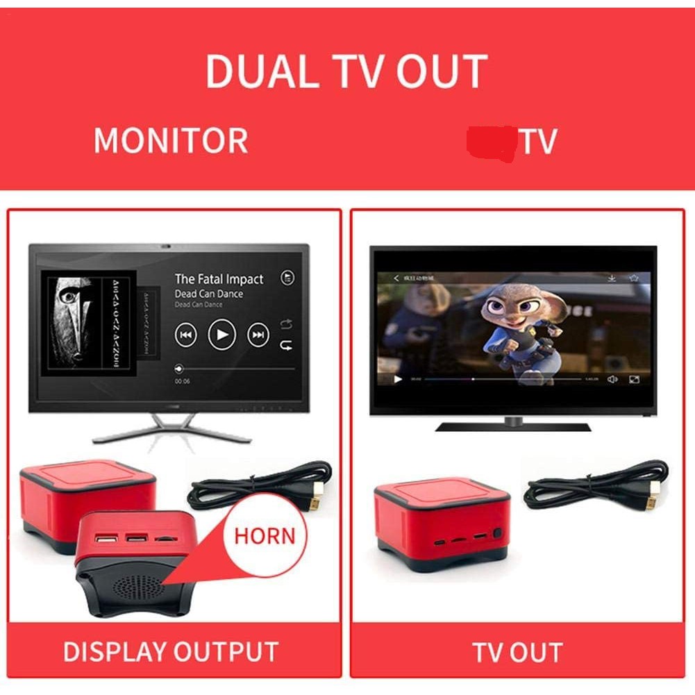 Console mini Game Box Magic Cube Game Console + media player