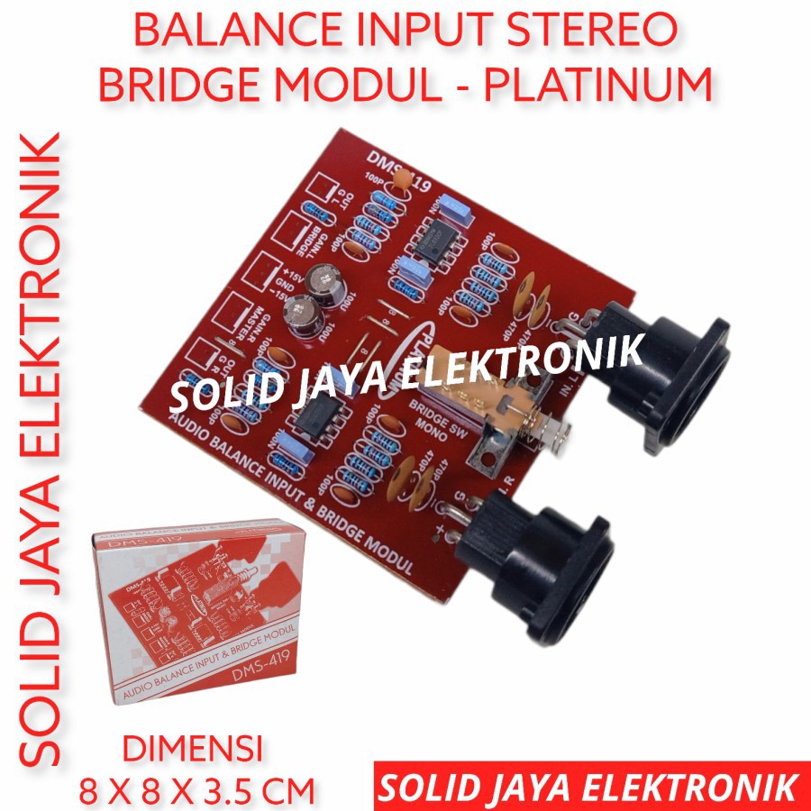 KIT AUDIO BALANCE INPUT BRIDGE MODUL DMS-419 PLATINUM DMS419 DMS 419 BALANCE INPUT STEREO