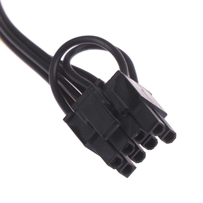 Kabel Power 15 pin Sata Male To 8 pin (6 + 2) Pci-E Riser Graphic Card