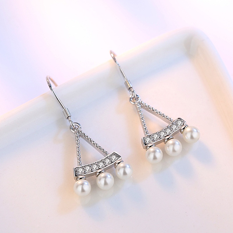 Anting Perak 925 Wanita Fan Anting-Anting Perhiasan Fashion