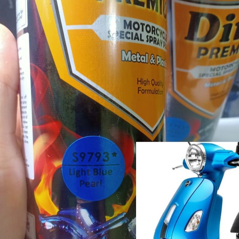 DITON Premium Pilok Pilox Warna Biru / Blue ( Biru Metalik, Boxer Blue, Pastel Blue, Atlantis Blue, Fortune Blue, Piaggio Blue, Candy Blue ) 400cc/400ml