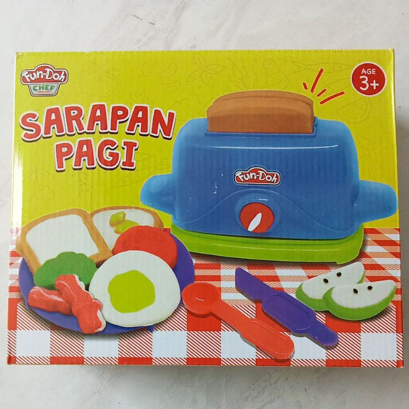 Mainan Malam Plastisin Fundoh Sarapan Pagi Breakfast 28164