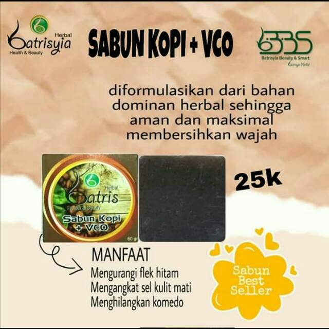 Sabun Kopi Vco Batrisyia Herbal Bukittinggi Indonesia