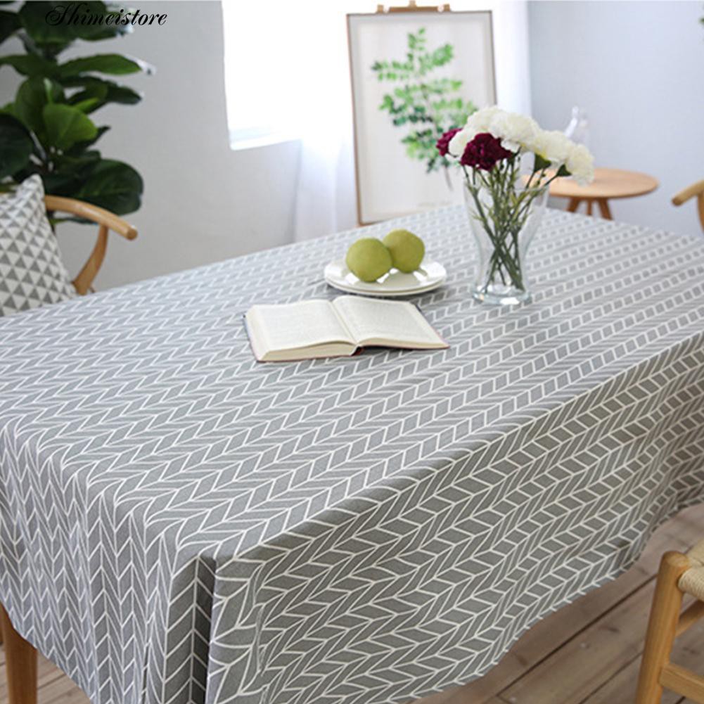 Shimei Etnis Cotton Linen Taplak Meja Meja Kopi Dining Restaurant