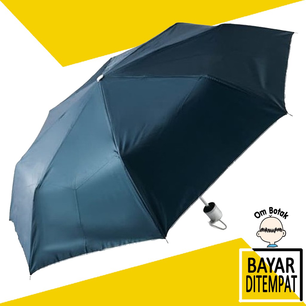 Payung Lipat BIRU DONKER navy umbrella sablon promosi 