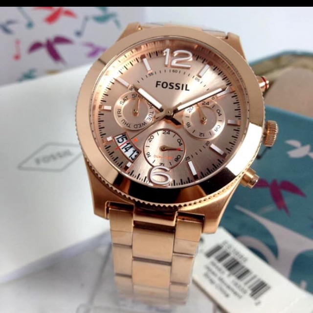 Fossil es3885 rosegold second