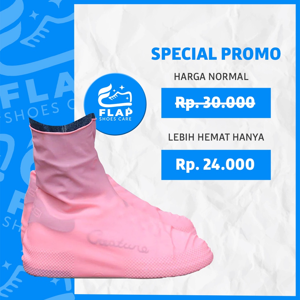 Flap Shoes Care Jas Hujan Sepatu Anti Air Waterproof