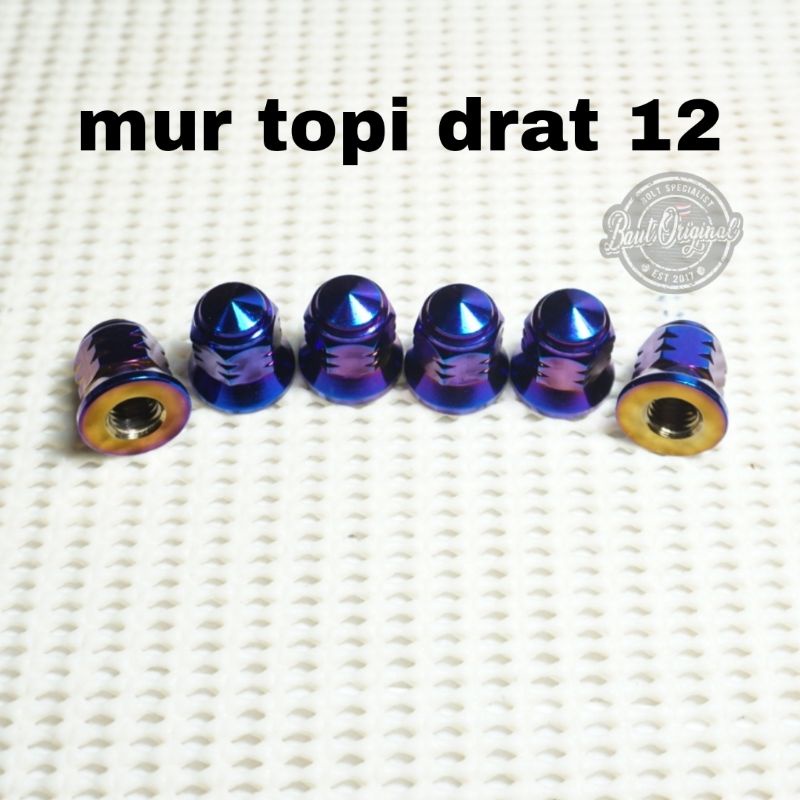 mur probolt topi drat 12 m8 new model blue head ninja r rr