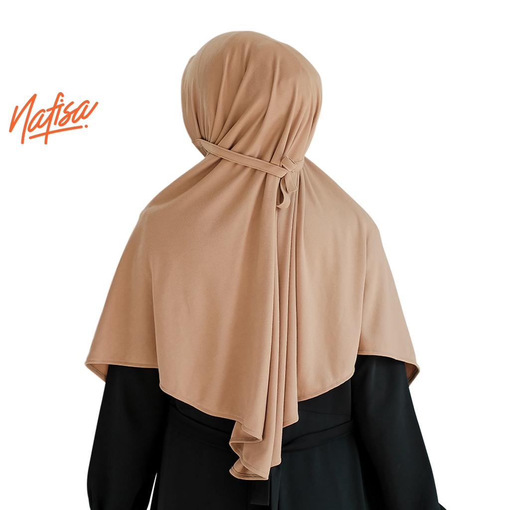 Jilbab Instan Tanpa Bergo Nafisa AT HOME PREMIUM | Hijab Instan Non Pad Kerudung Instan Tali Samping