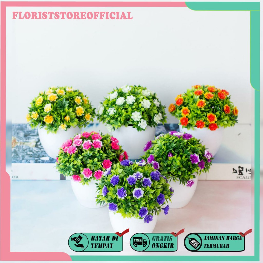 COD BUNGA BONSAI  BUNGA PLASTIK BUNGA ARTIFISIAL BUNGA PAJANGAN IMITASI TANAMAN  HIAS PLASTIK BP8805