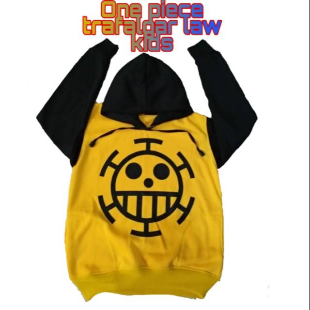 One piece trafalgar law sweater hoodie anak