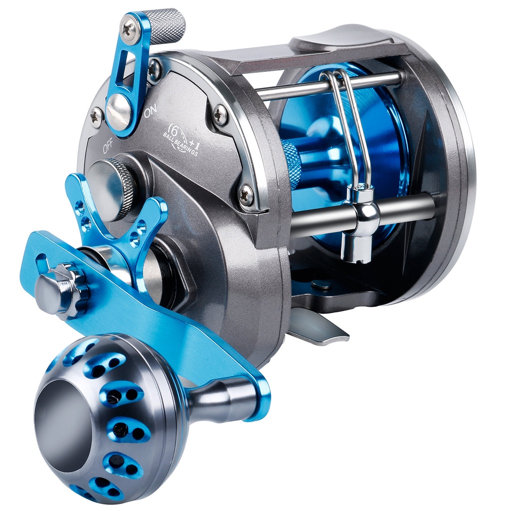 Sougayilang Trolling Fishing Reel Boat Sea Gear Drum Reel Fishing Reel