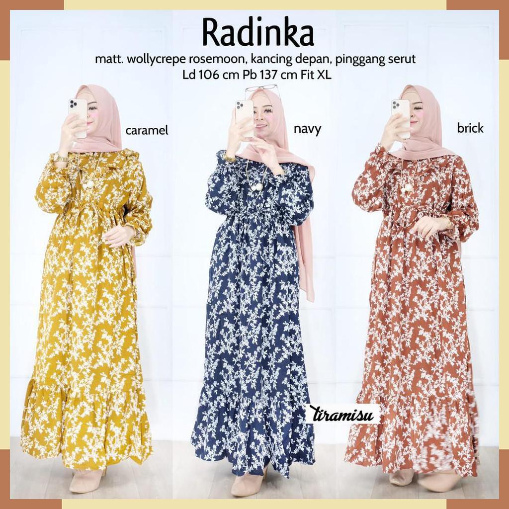 DRESS GAMIS. RANDIKA GAMIS. FASHION MUSLIM WANITA. BY TIRAMISU
