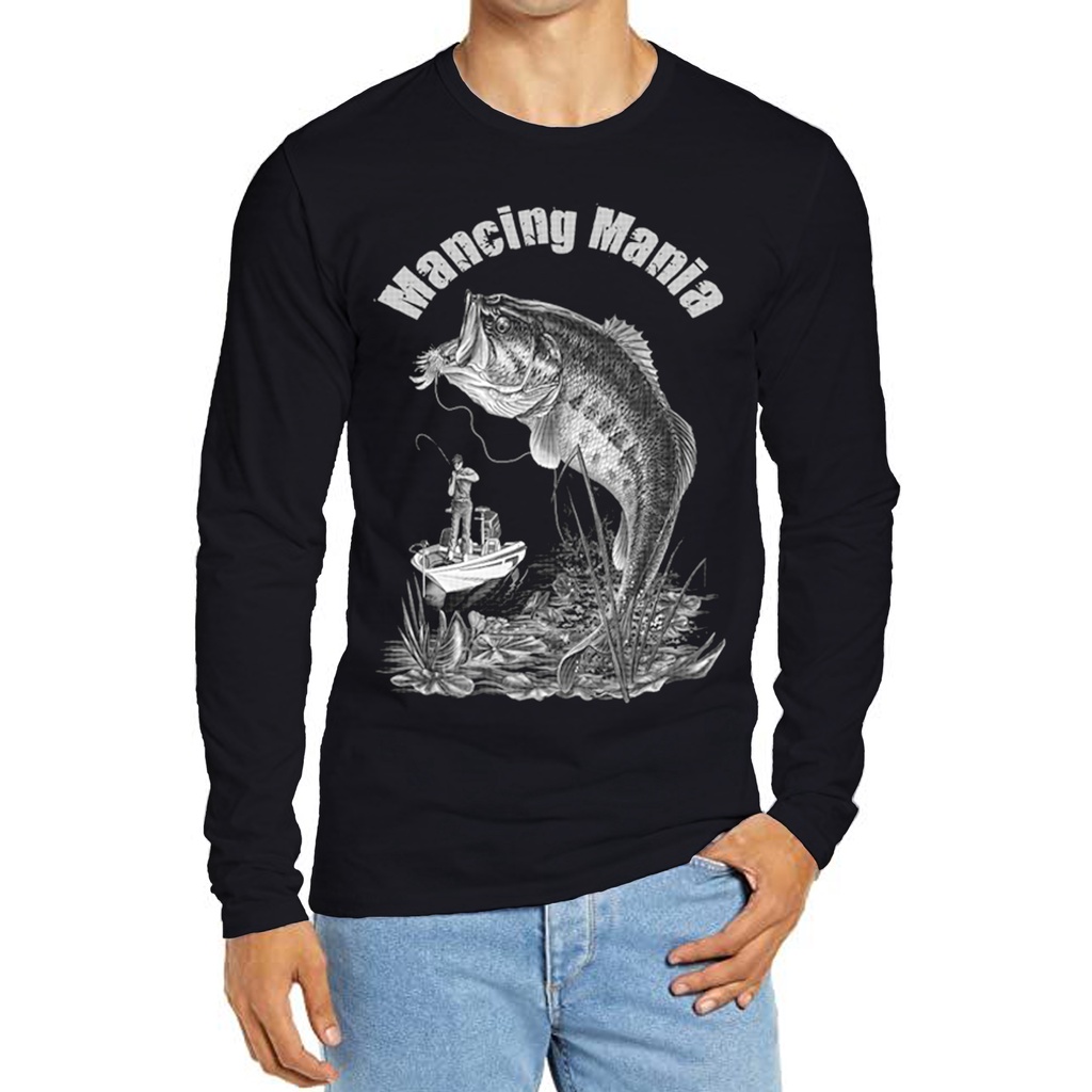 KAOS LENGAN PANJANG PRIA / KAOS LENGAN PANJANG JUMBO PRIA ( MANCING MANIA)