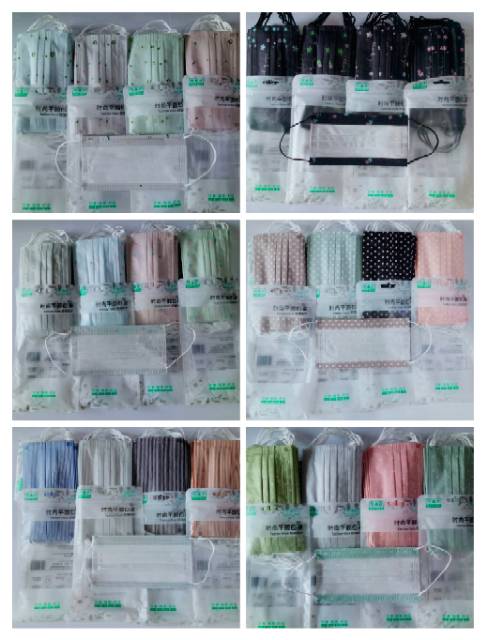 Masker import per PACK isi10pcs motif LUCU LUCU import fashion