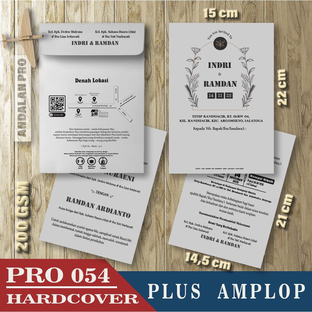 

Pro 054 HC Plus Amplop, Cetak Undangan Hardcover, Bisa Custom Desain Sendiri