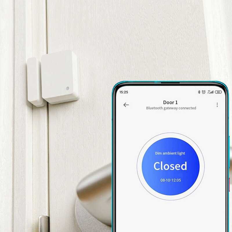 Sensor Pintu Jendela Rumah 2 Smart Alarm Door Window Zigbee Wireless Chips Aplikasi Smartphone - XOHZ44WH