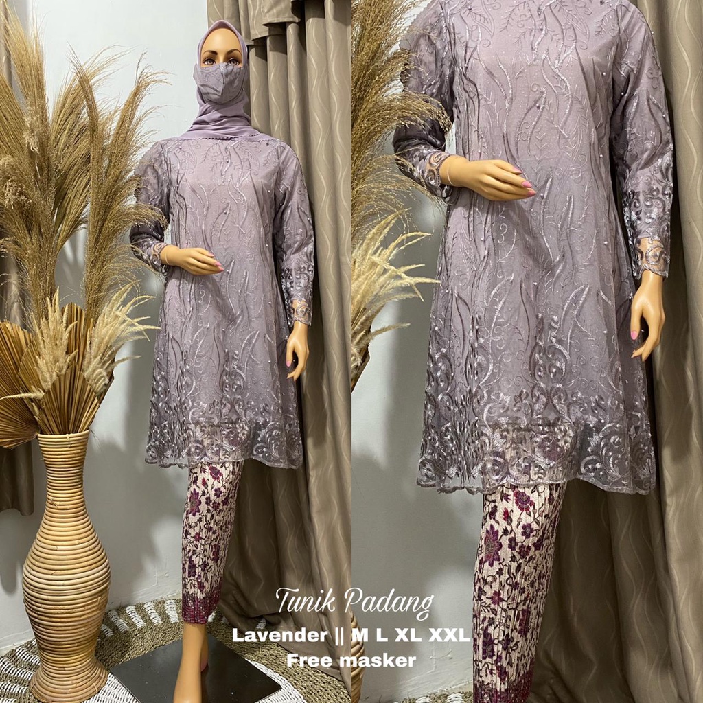 tunik tile set rok/kebaya modern/kebaya wisuda/tunik padang/pakaian tradisional bisa seragam by galery sabeena