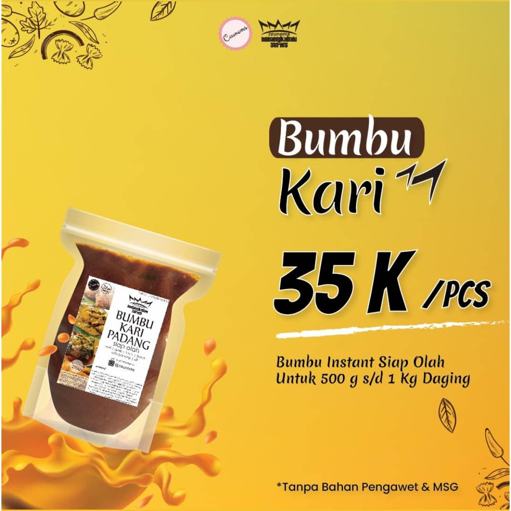 

Ceunoms Bumbu Kari Padang Siap Olah