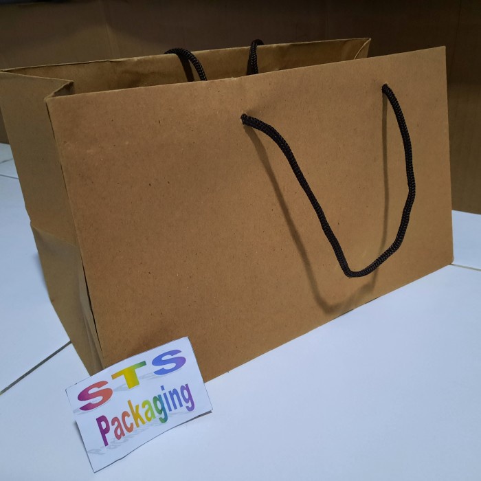 

✨ BISA COD ✨ paperbag brownies coklat kraft isi 12 pcs