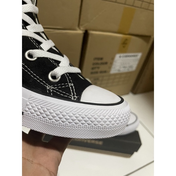 SEPATU CONVERS BLACK CLASIK TINGGI IMPOR MURAH