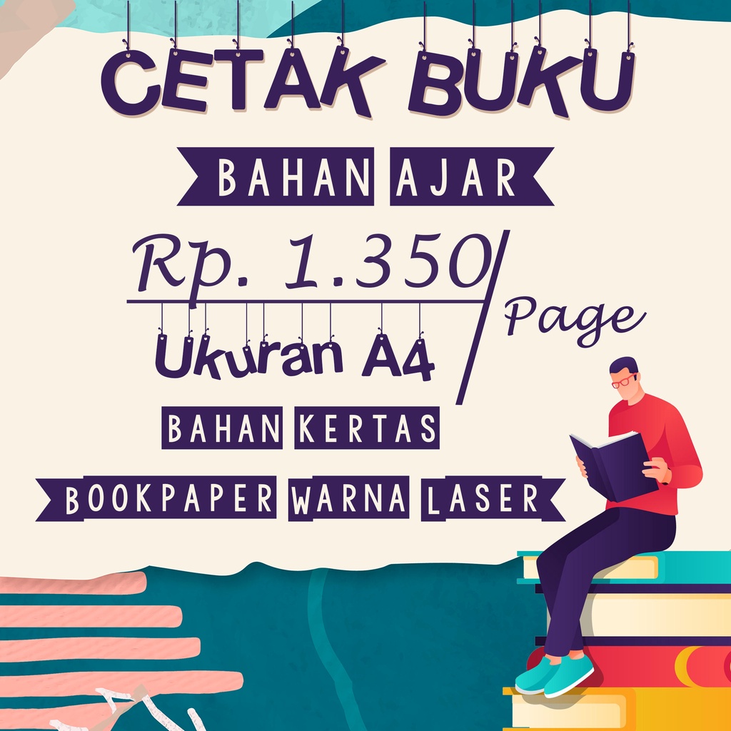 

CETAK BUKU BAHAN AJAR MURAH 24JAM UK A4 KERTAS BOOKPAPER WARNA LASER