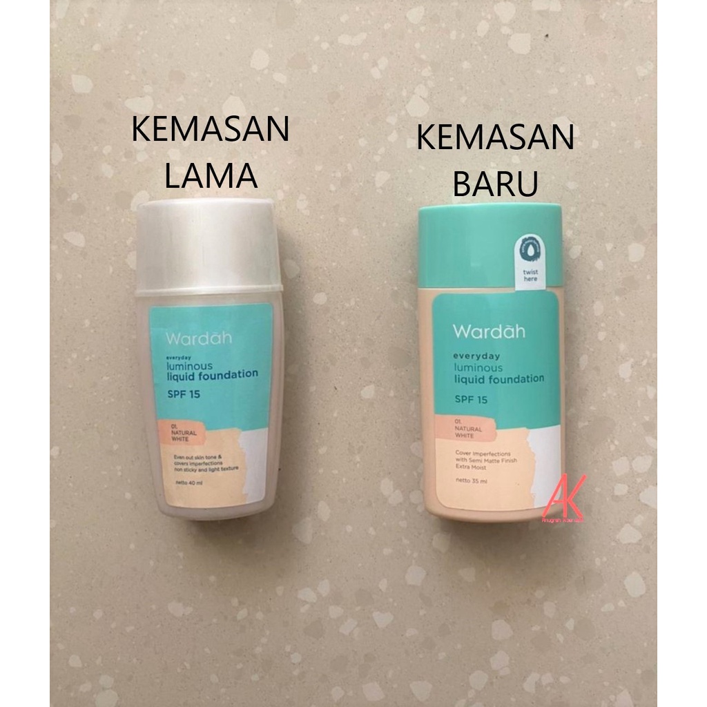 Wardah Everyday Luminous Liquid Foundation 35ml [kemasan baru]