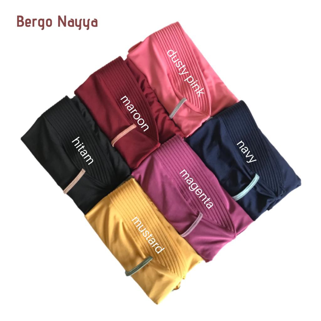 BERGO MARYAM PET TALI / HIJAB INSTAN NAYYA JERSEY-7