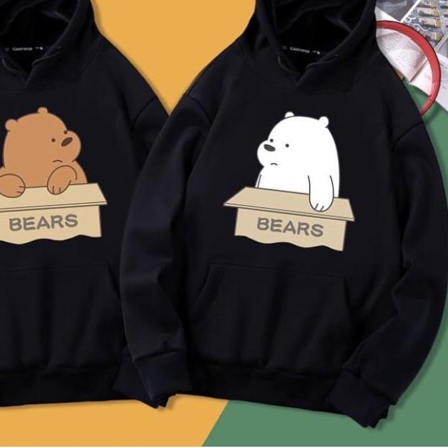۞ BEAR BOX HOODIE SWEATER | SWEATER COUPLE | HOODIE COUPLE ♤