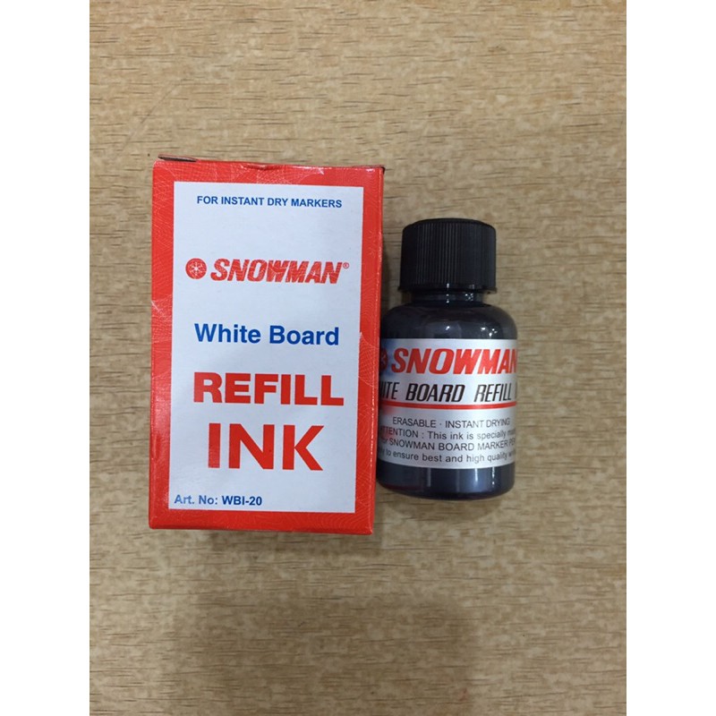 

tinta refil /isi ulang tinta spidol white board Snowman WBI-20