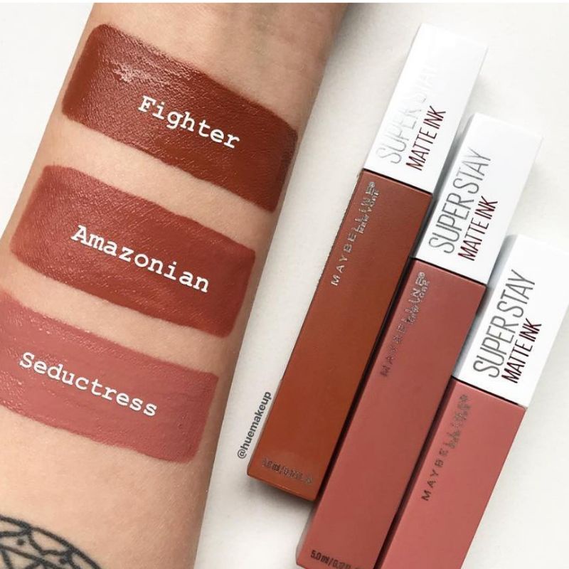 Maybelline Superstay Matte Ink 210 Versatile | Seductress | Shakeer | Delicate | Inititator-5