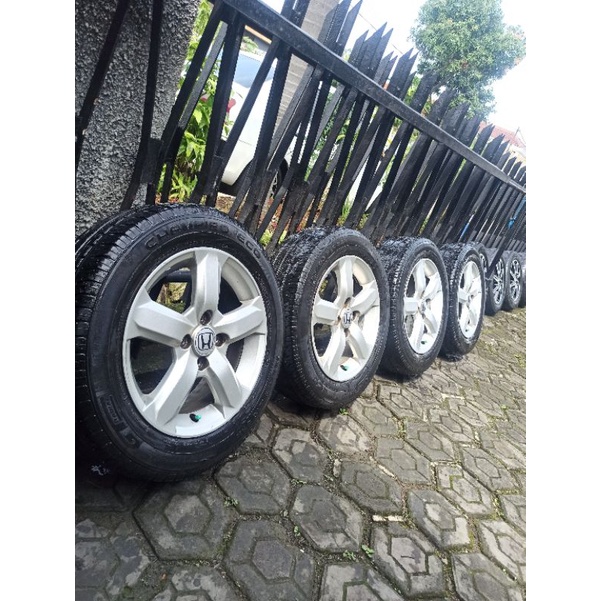 4 Velg R15 PCD 100+Ban 185/65 Honda city mobilio jazz yaris calya sigra civic picanto agya ayla vios