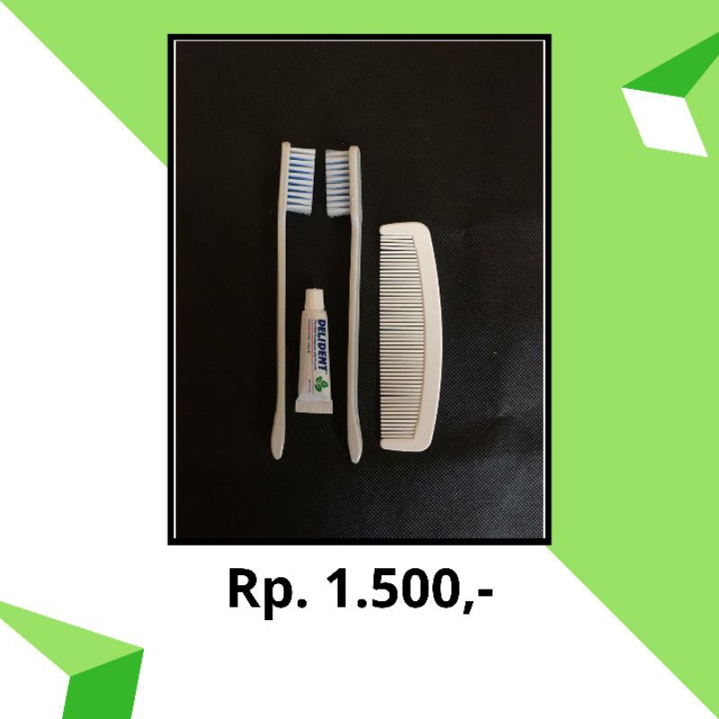 Dental Kit Hotel Double Sikat + Sisir (Amenities Hotel)