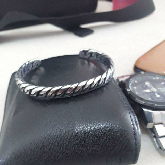 [COD] Gelang Papua besi putih [stainless baja ]pria anti karat selamanya                     ;