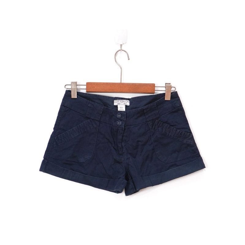 ORI Cotton On Navy Short Pants - Celana Pendek Biru Tua - BAJU BEKAS BRANDED PRELOVED