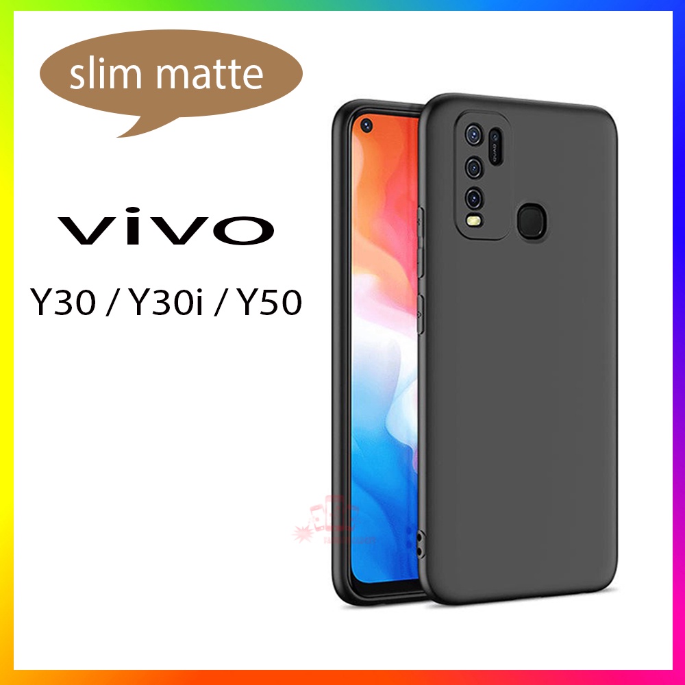 Case Matte Baby Skin Vivo Y30 / Vivo Y30i / Vivo Y50 Hardcase Baby Skin Soft Skin Casing Anti Fingerprint Hybrid Back Cover