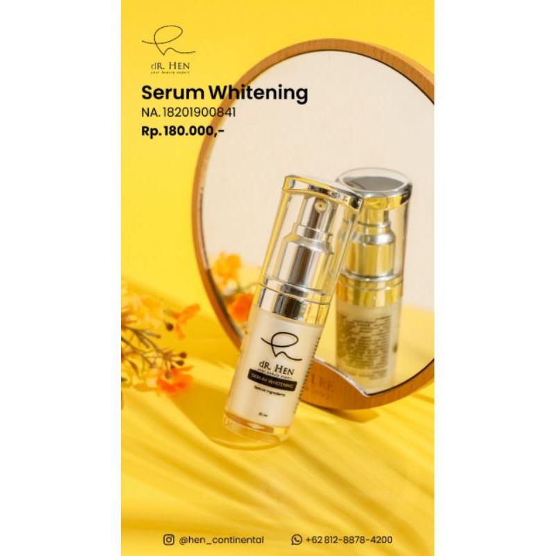 dr hen serum whitening