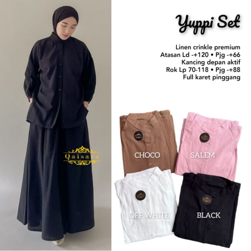 YUPPI SET LINEN CRINKLE BY QAISARA