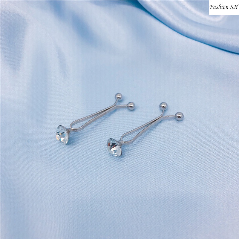 6 Pcs bros Klip Kristal Bening Warna Campur Gaya Turki Untuk Hijab M20027-6PCS