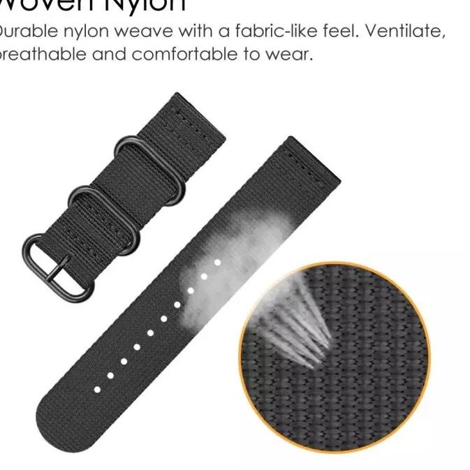 Stok terbatas.. Tali Strap Nilon loop Nylon untuk Haylou Solar LS05 / LS05S / LS04 / LS09B / RT2 LS1
