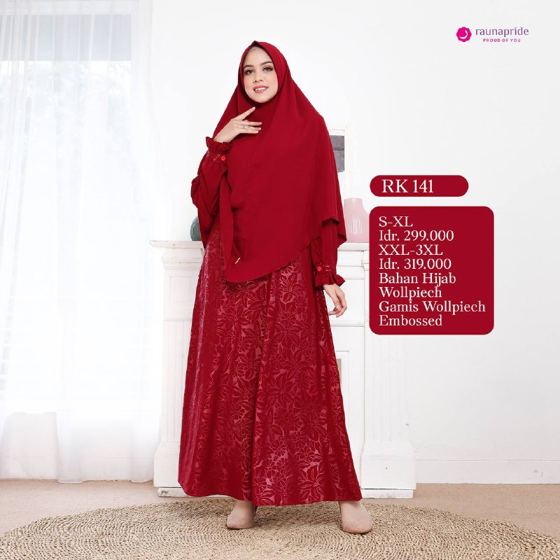 Dress Wanita Rauna / RK - 140 / Fashion Muslim