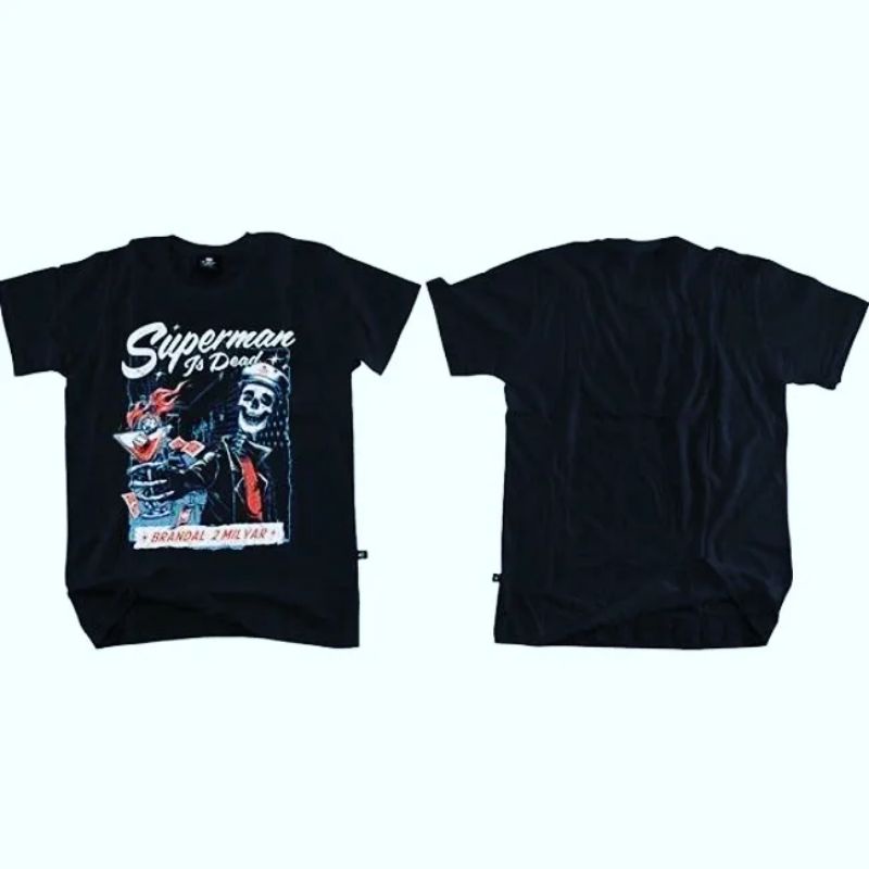 kaos SID BRANDAL 2 MILYAR/SUPERMAN IS DEAD/MERCHANDISE BAND/kaos pria original