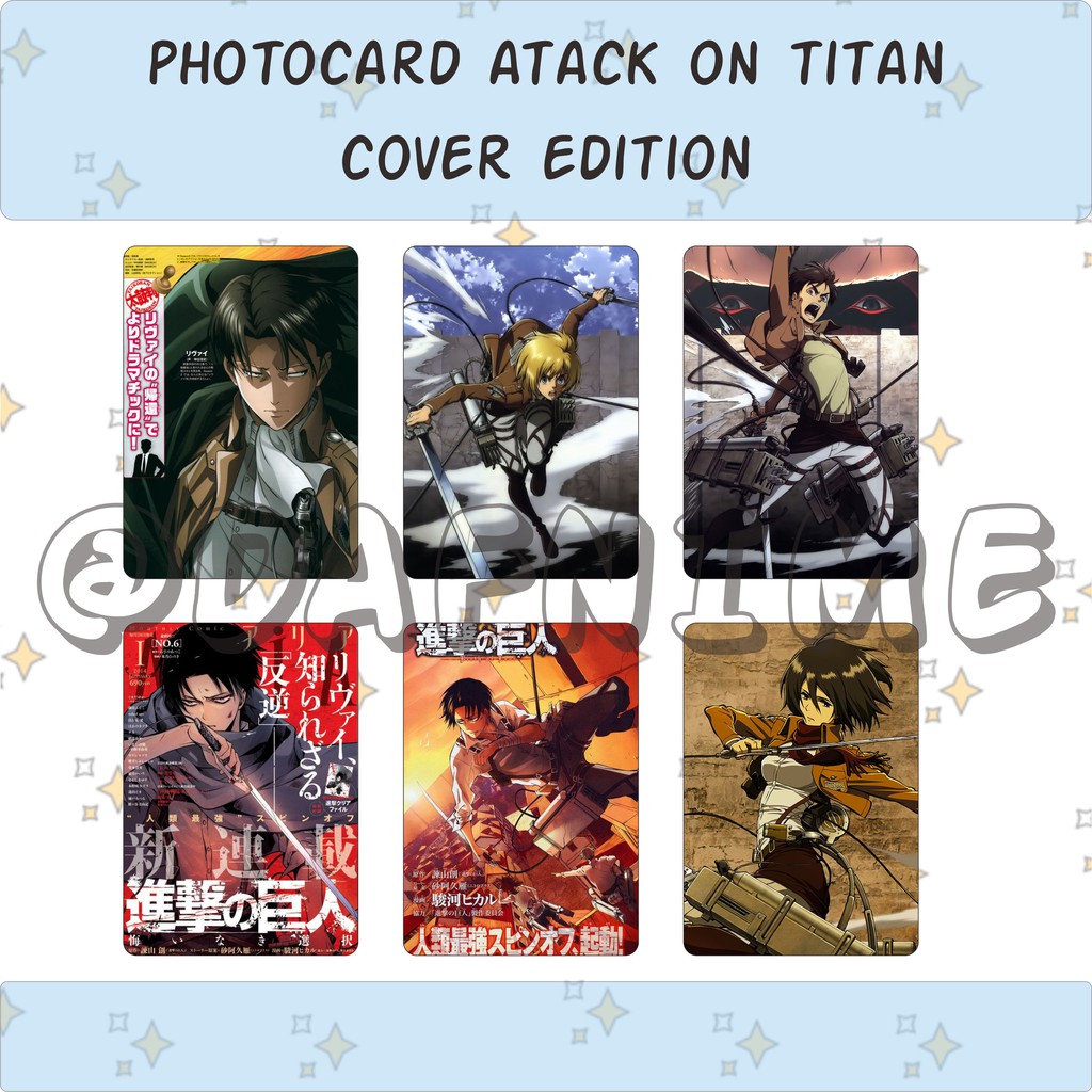 PHOTOCARD ATTACK ON TITAN COVER EDITION